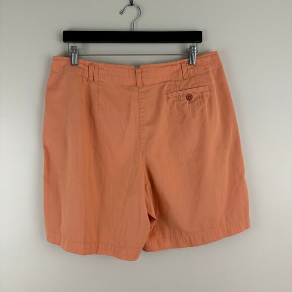 Cuffys Cape Cod MA Women's 16 Shorts Peach 8" Inseam 100% Cotton Summer READ - Picture 2 of 9